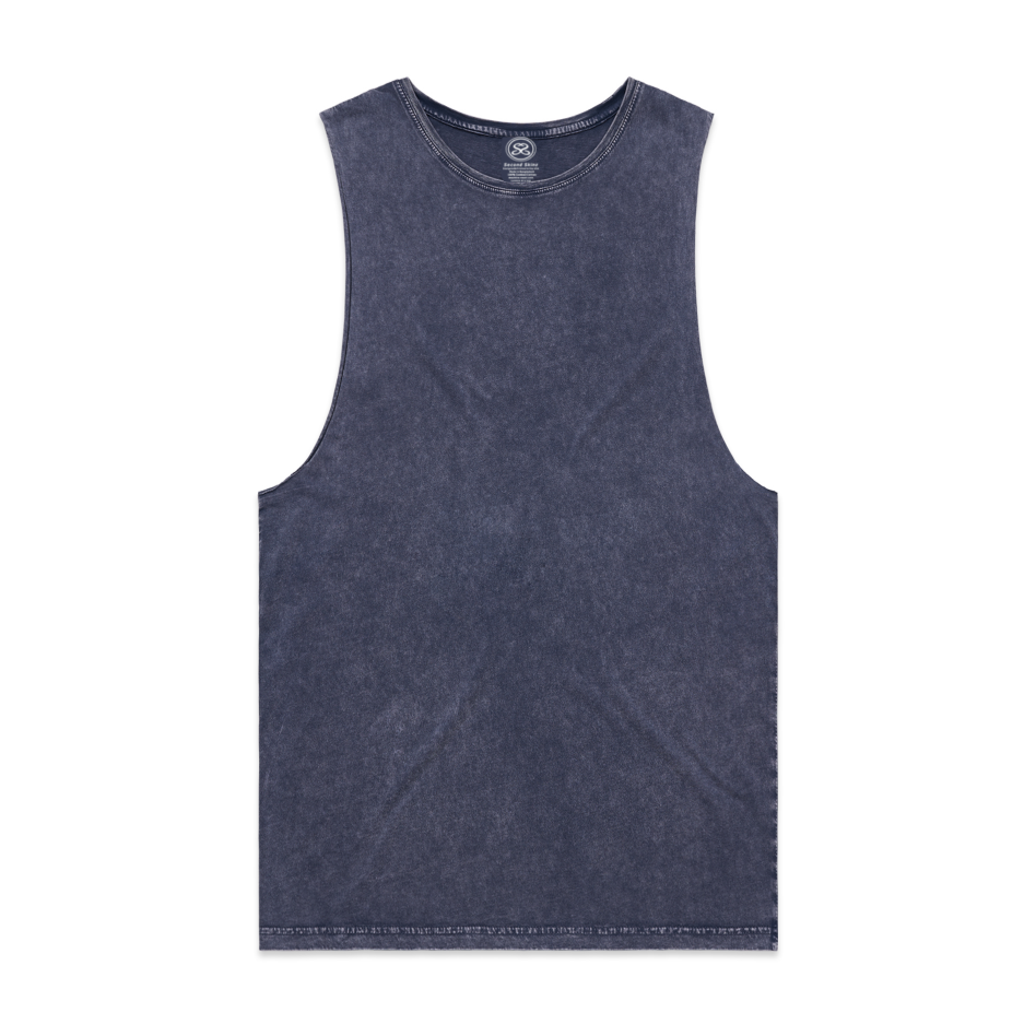 Stone Washed Men's Tank Top in three colors