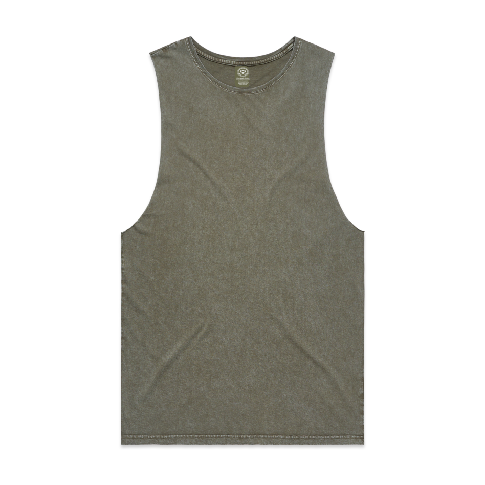 Stone Washed Men's Tank Top in three colors