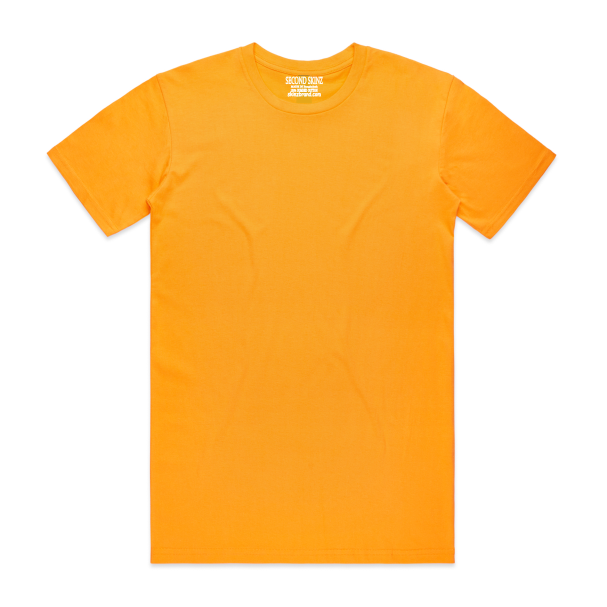This medium weighted Gold Iconic Classic T-Shirt from Second Skinz