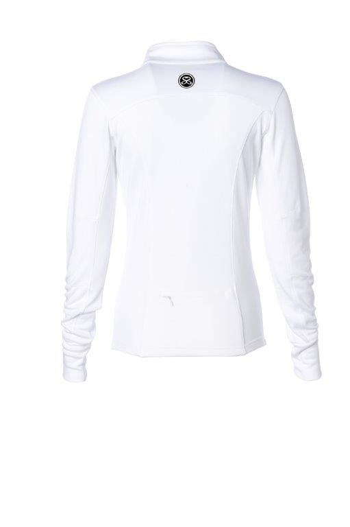 Women's Lightweight White Track Jacket By Second Skinz