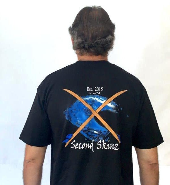 The Surf Tee by Second Skinz in Navy.