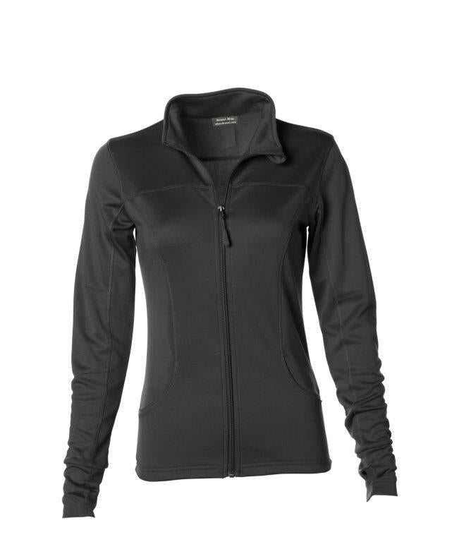 Women's Lightweight Black Track Jacket By Second Skinz