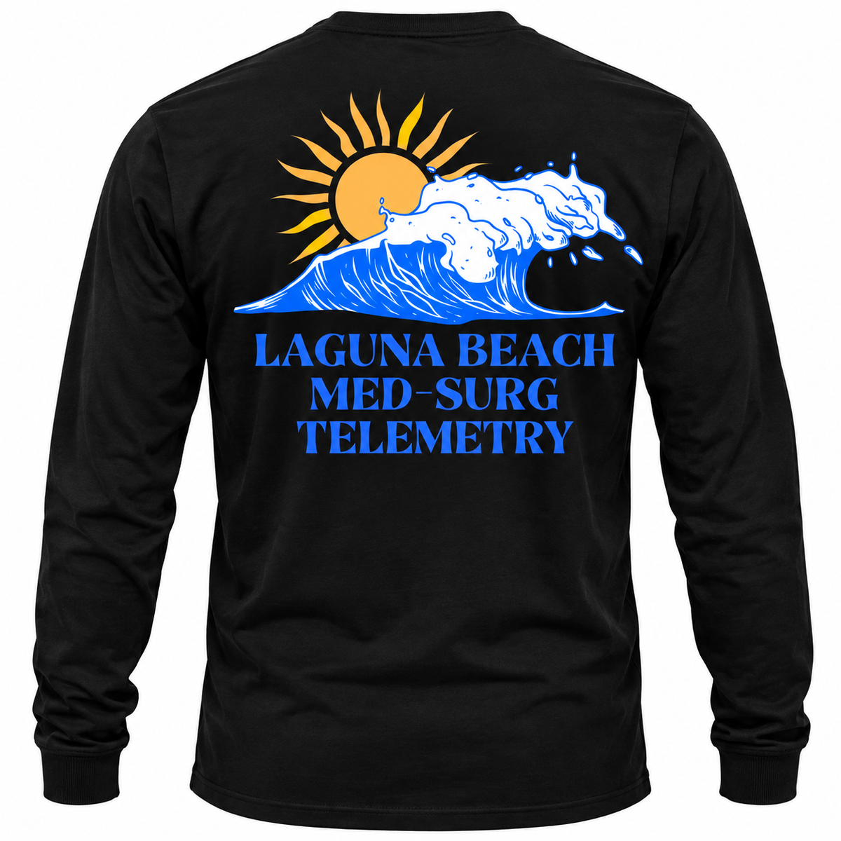 Long Sleeve Wave T-Shirt Med Surge Telemetry