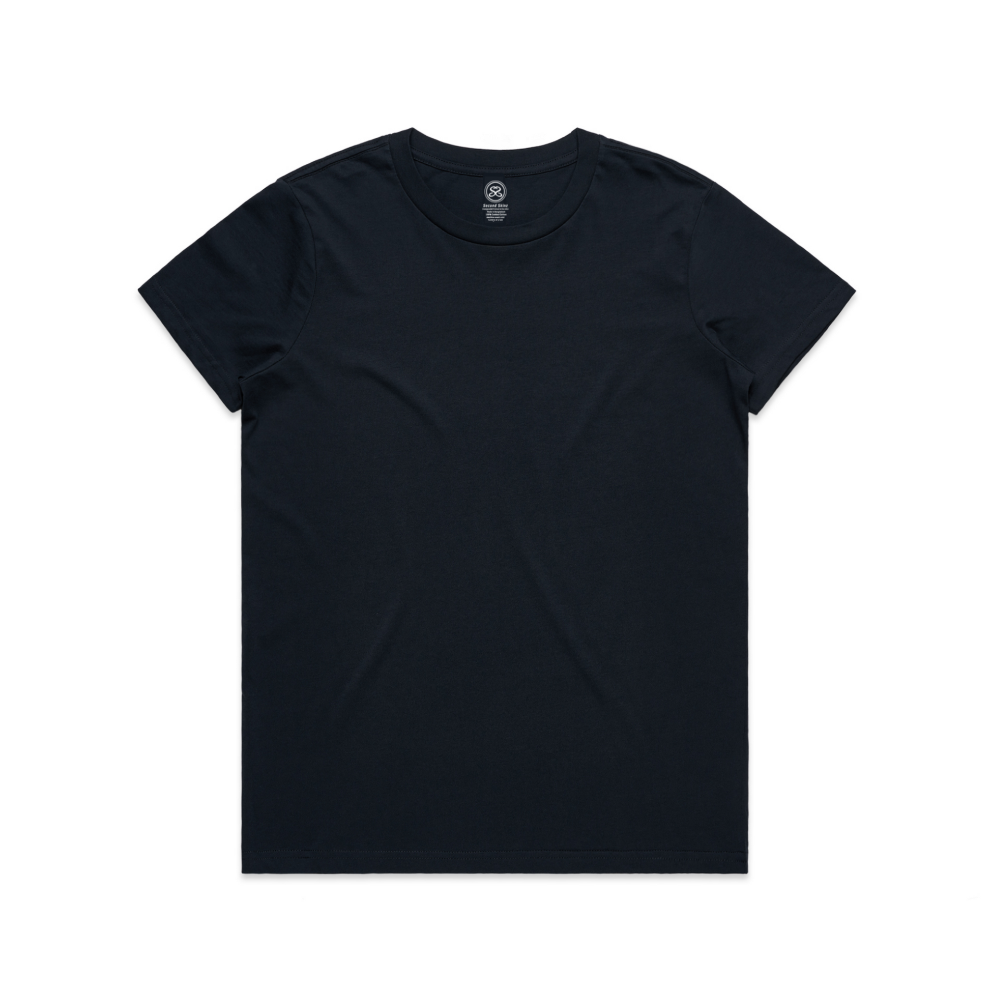 Women's T-Shirt Navy Blue By Second Skinz