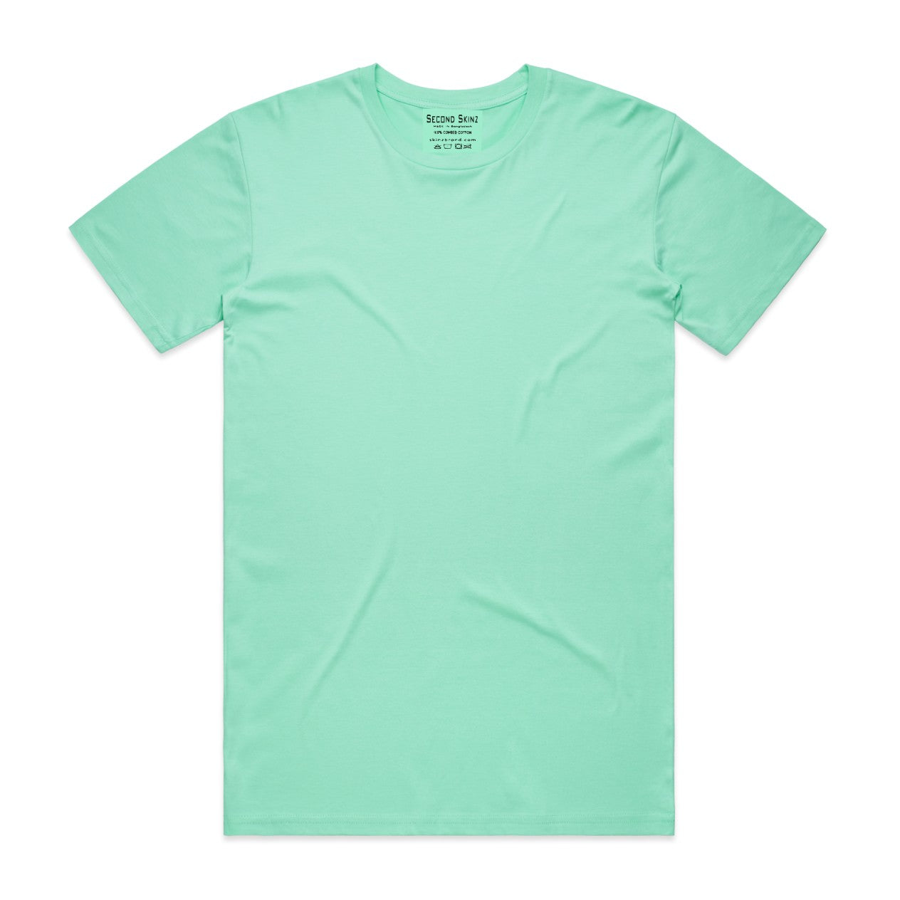 This medium weighted Aqua Iconic Classic T-Shirt from Second Skinz
