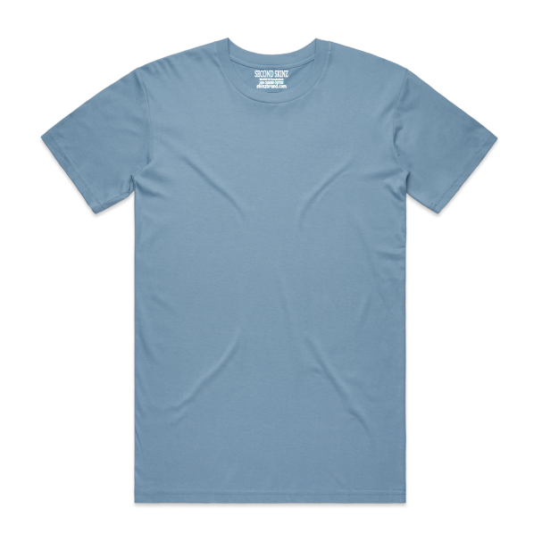This medium weighted Carolina Blue Iconic Classic T-Shirt from Second Skinz
