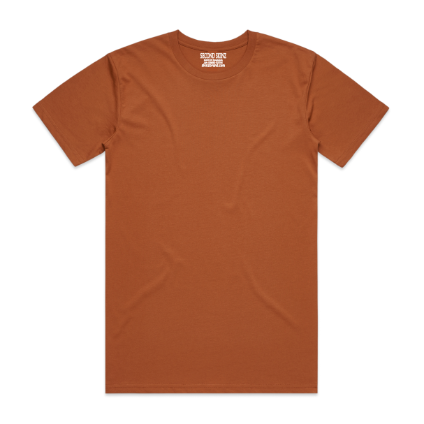 This medium weighted Copper Iconic Classic T-Shirt from Second Skinz