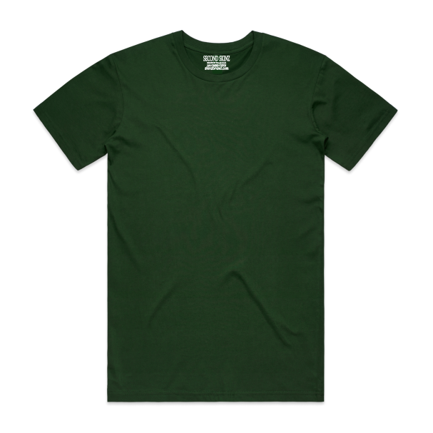 This medium weighted Forest Green Iconic Classic T-Shirt from Second Skinz