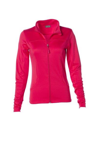Women's Lightweight Red Track Jacket By Second Skinz