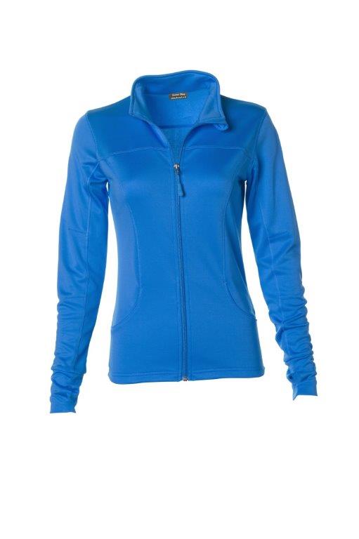 Women's Lightweight Blue Track Jacket By Second Skinz